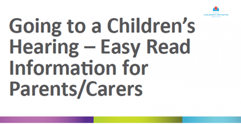 Going to a Children’s Hearing – Easy Read
