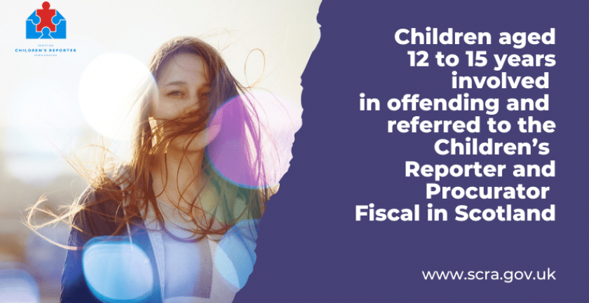Children aged 12 to 15 years involved in offending