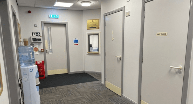 Main corridor in the Falkirk Hearing Centre
