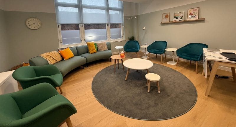 A Hearing room in the Glasgow Hearing Centre