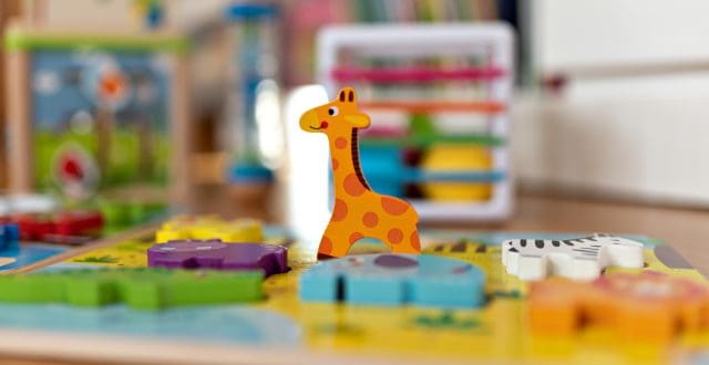 Babies toys in room floor
